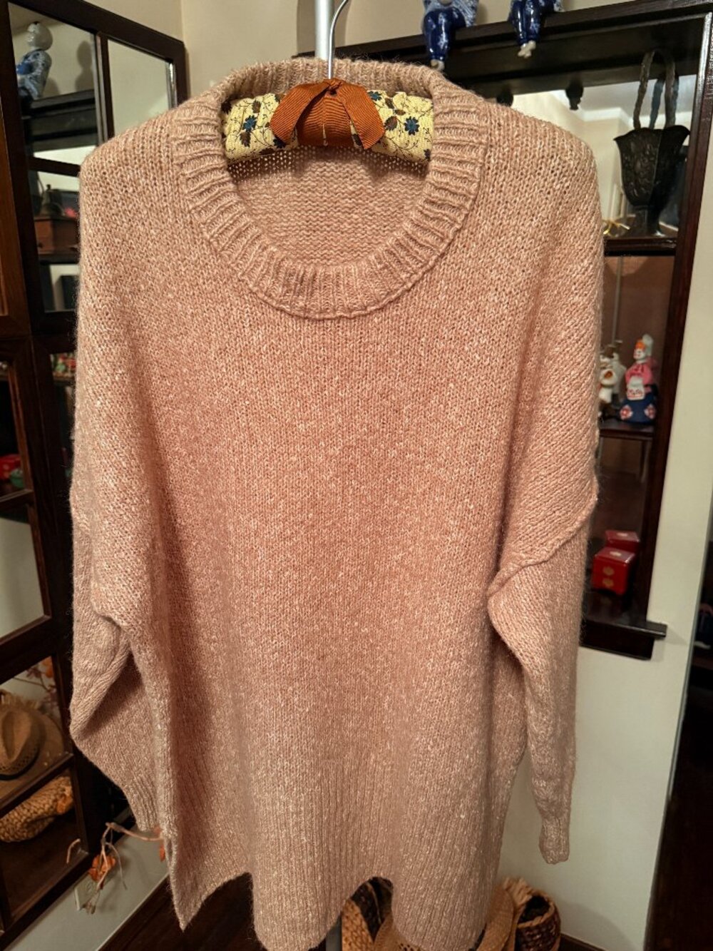 Madewell Chunky-Knit Alpaca Blend Women's Sweater Beige Oversized Size XL